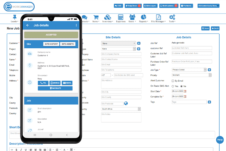 Customise Job Sheets for Staff